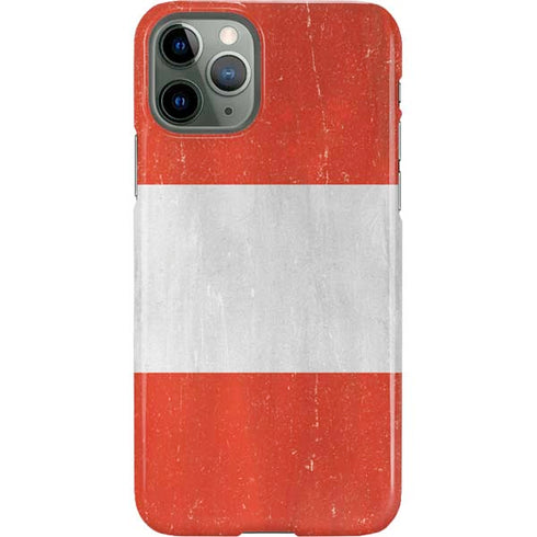 Distressed Austria Flag iPhone 11 Pro Lite Case